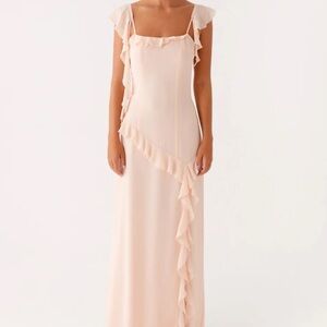 Peppermayo | Dresses | Jacinda Drop Waist Maxi Dress Peppermayo Ivory